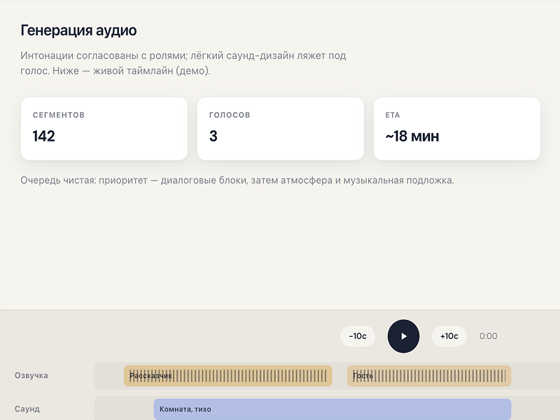 Создание атмосферы
